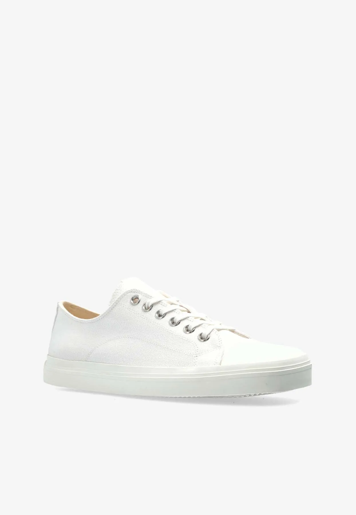 Square-Toe Canvas Sneakers