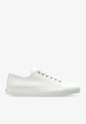 Square-Toe Canvas Sneakers