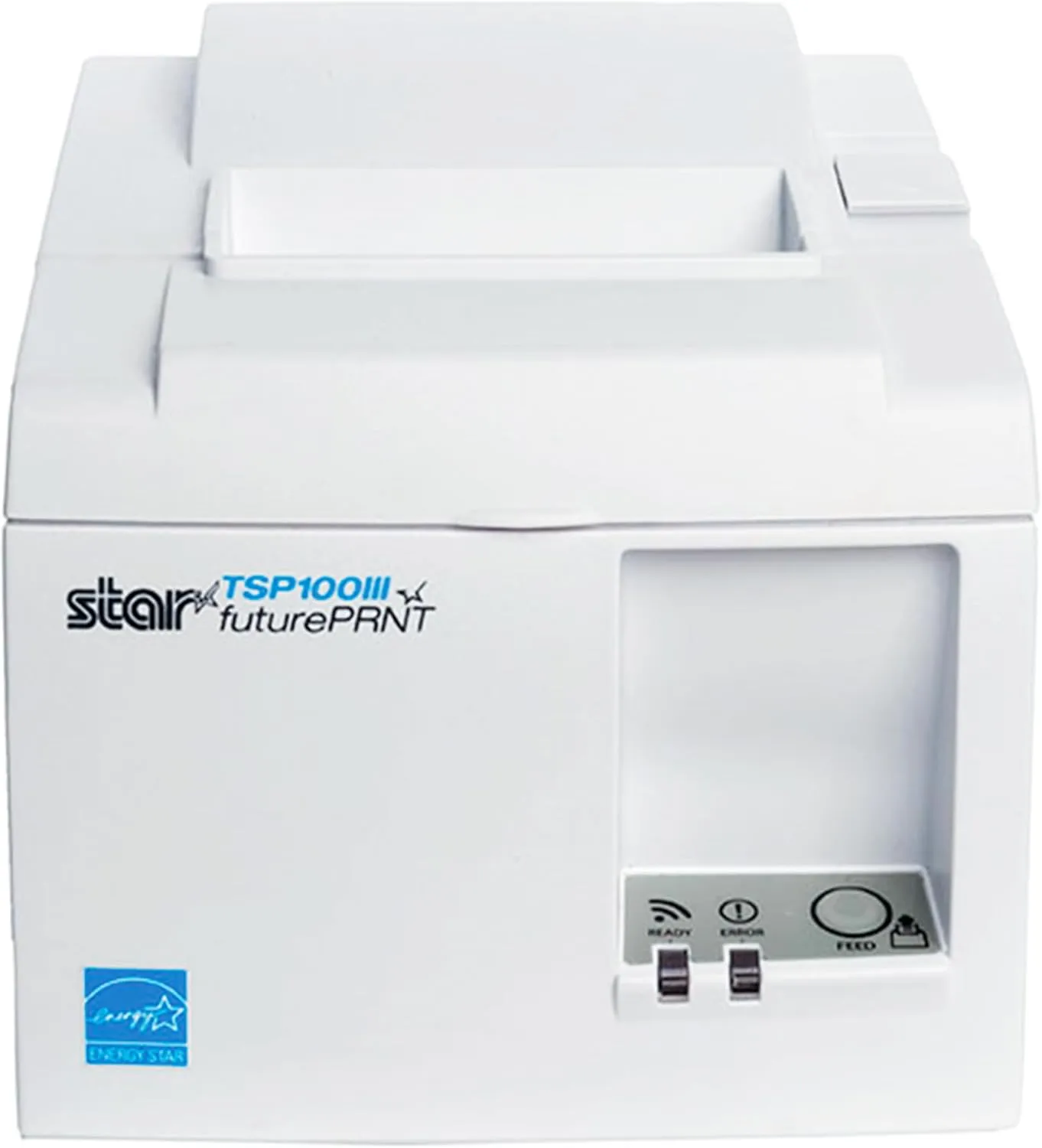 Star Micronics TSP143IIIU USB Thermal Receipt Printer with Device and Mfi USB Ports, Auto-cutter, and Internal Power Supply - White