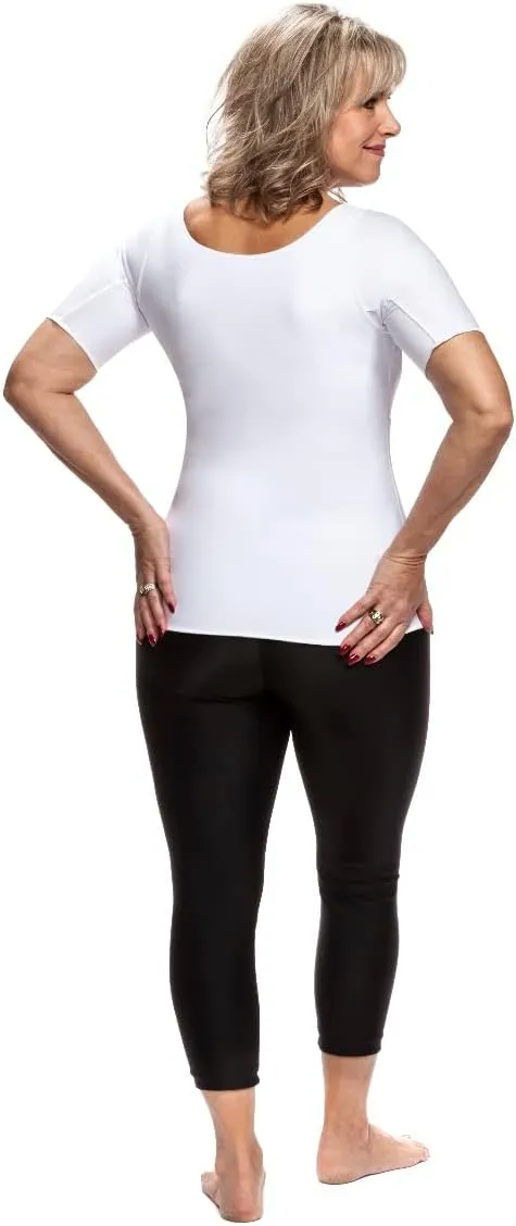 Style 915 Compression T-Shirt, Double Fabric Layer, Full Torso Compression for Underarm, Upper Chest, Abdomen, Back
