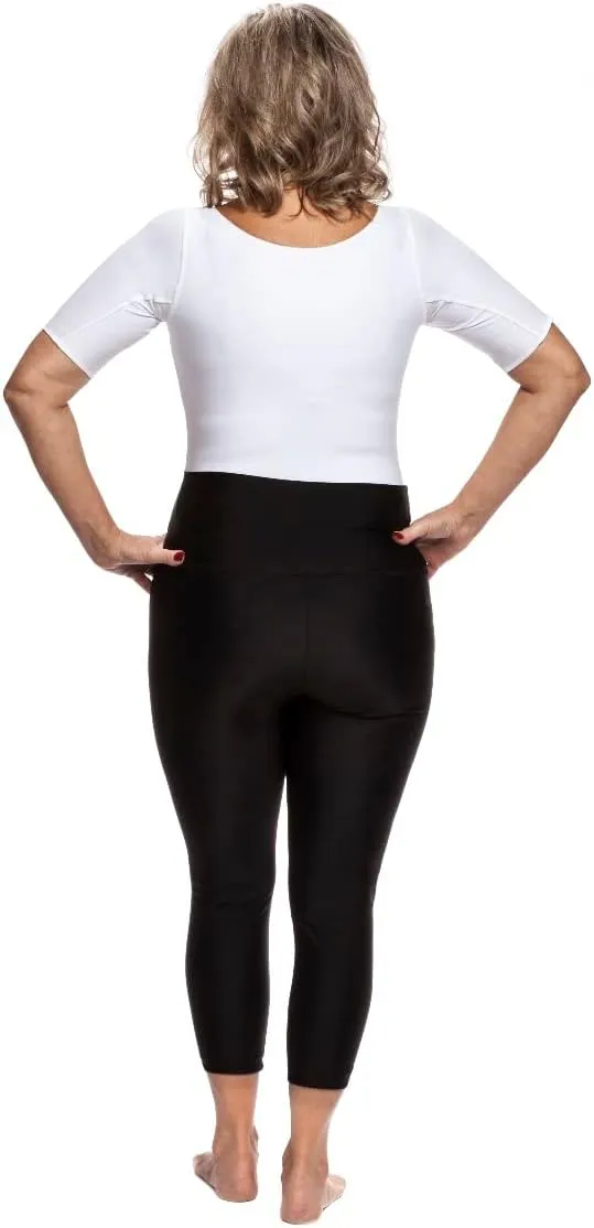 Style 915 Compression T-Shirt, Double Fabric Layer, Full Torso Compression for Underarm, Upper Chest, Abdomen, Back