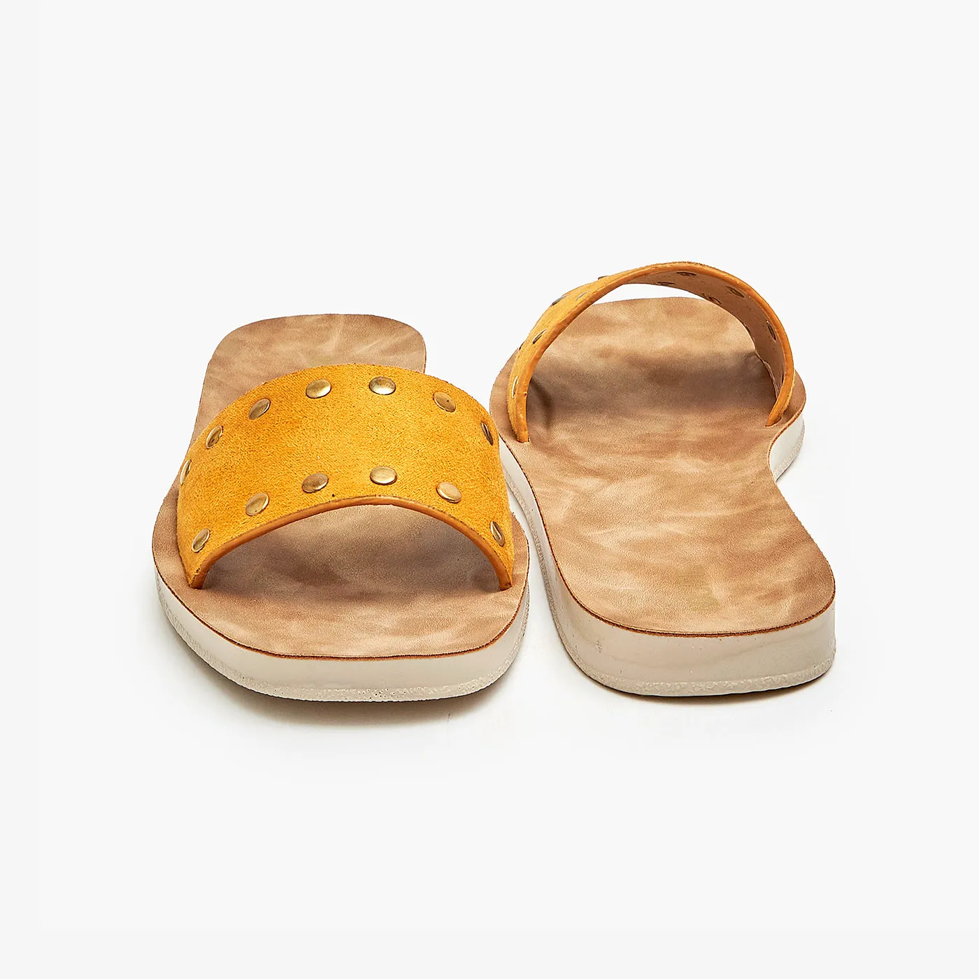 Suede Slides