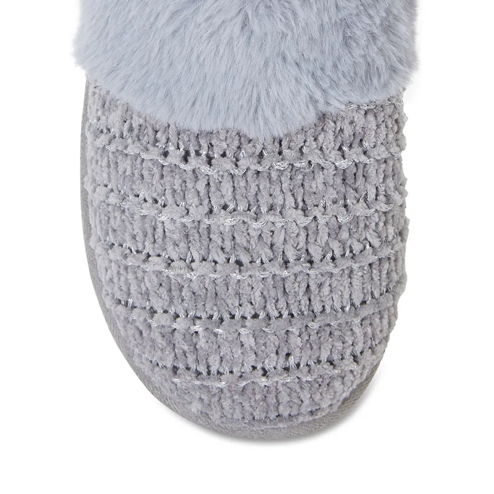 Suri Slipper in Grey Fabric