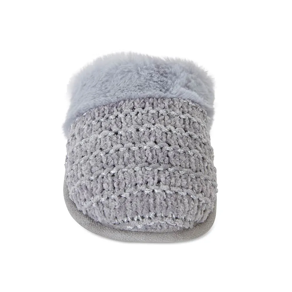Suri Slipper in Grey Fabric