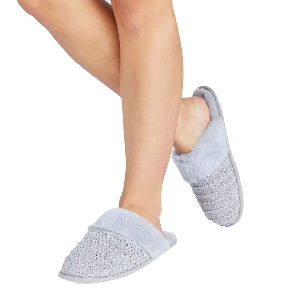 Suri Slipper in Grey Fabric