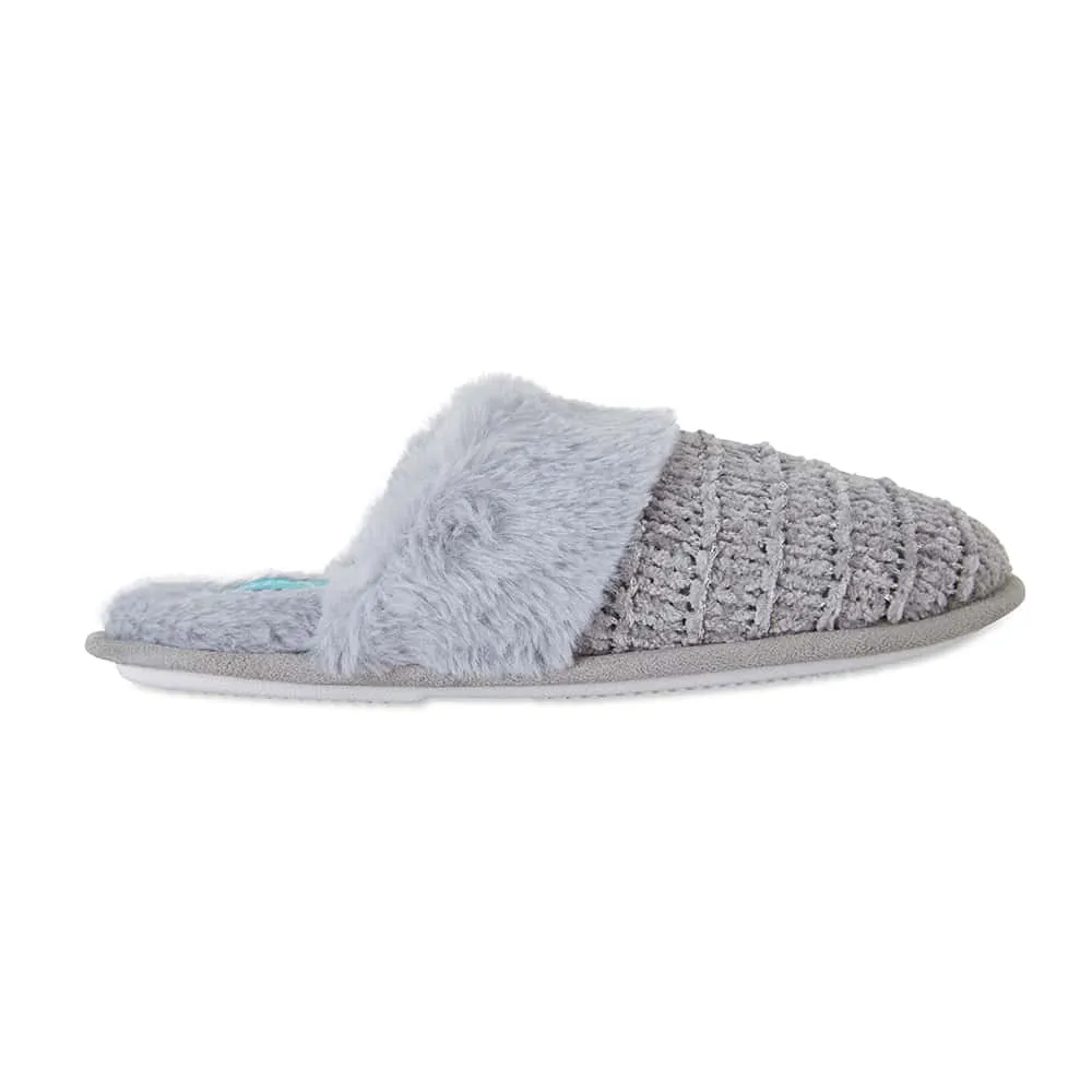 Suri Slipper in Grey Fabric