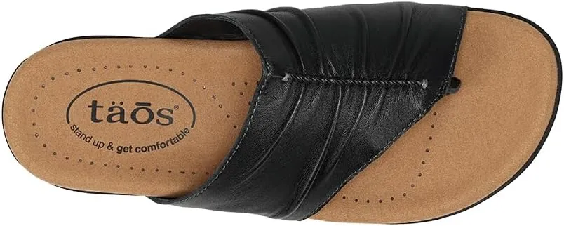 Taos Gift 2 Women's Sandal - Elevate Your Style with A Classic Open Back Toe-Post Design - Premium Comfort with Arch Support and Cooling Gel Padding for All Day Wearability