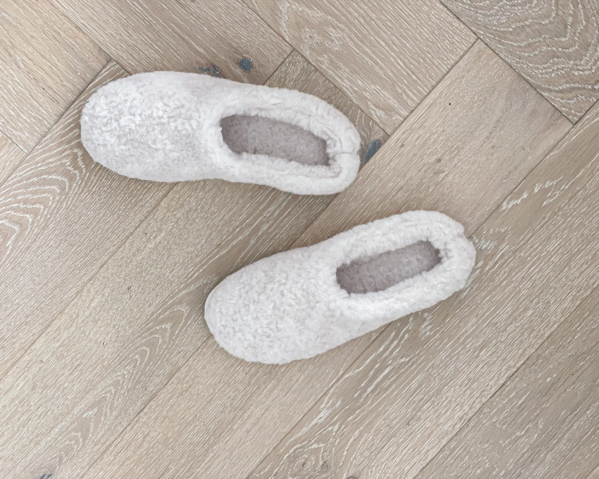 Teddy Slippers | Ecru