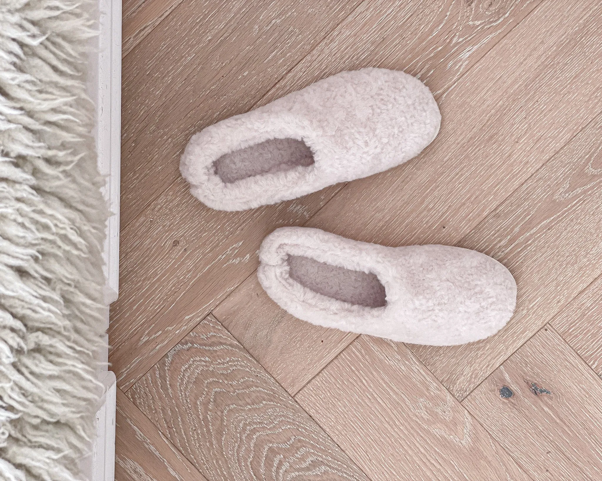 Teddy Slippers | Ecru