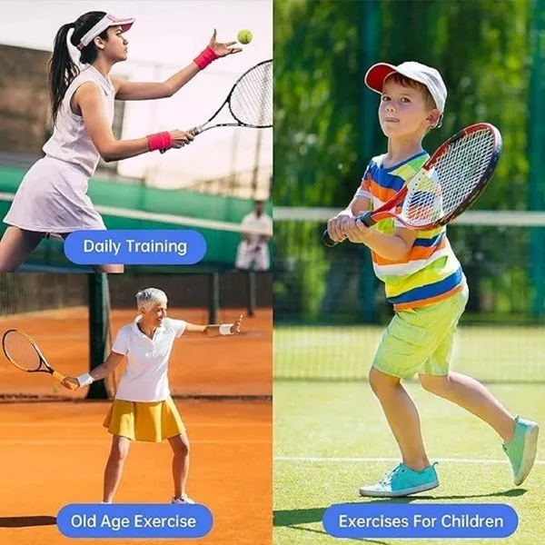 Tennis Trainer Rebound Ball with String Self Tennis Ball with String Solo Tennis Trainer Set Cricket Trainer Rebound Ball with Rope Fill Sand Water