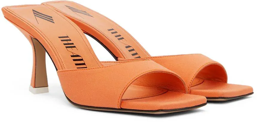 THE ATTICO Orange Anais Heeled Sandals