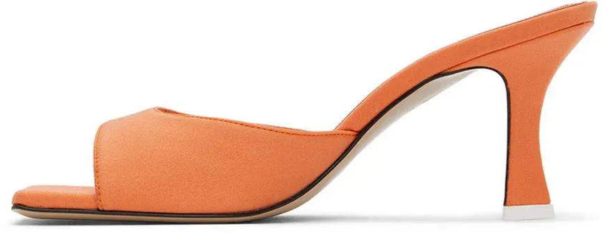 THE ATTICO Orange Anais Heeled Sandals