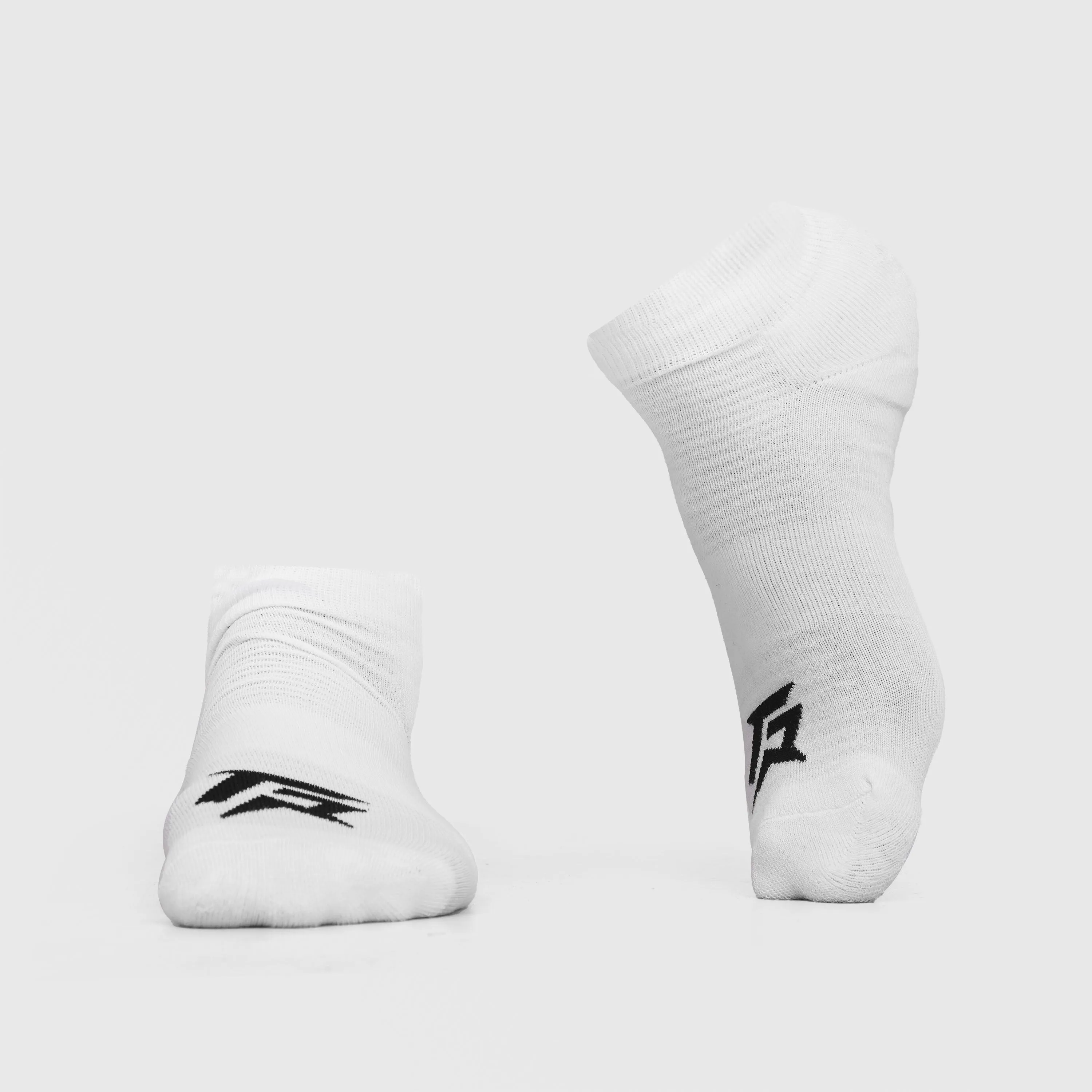 Trainer Socks 2Pcs (Black   White)
