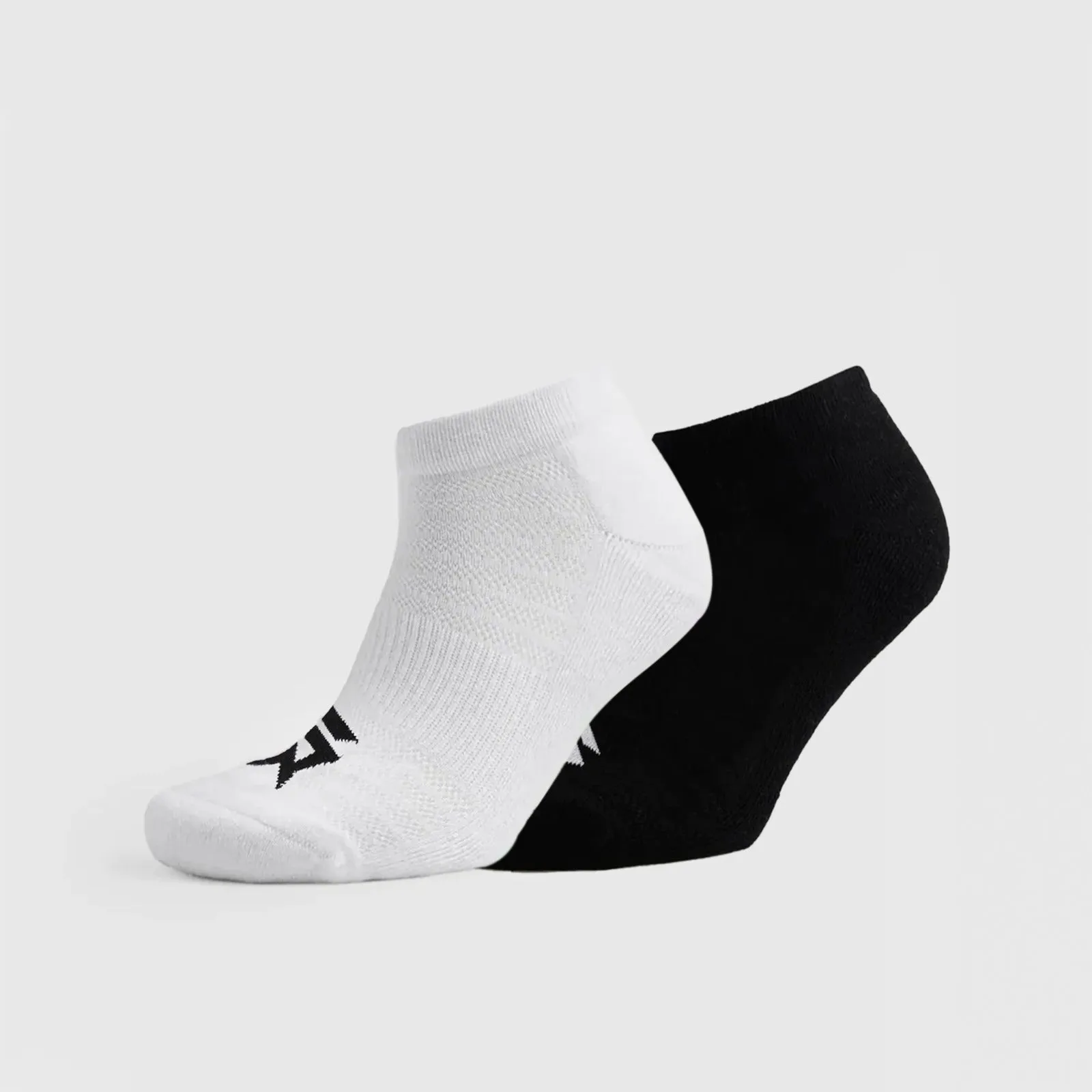 Trainer Socks 2Pcs (Black   White)
