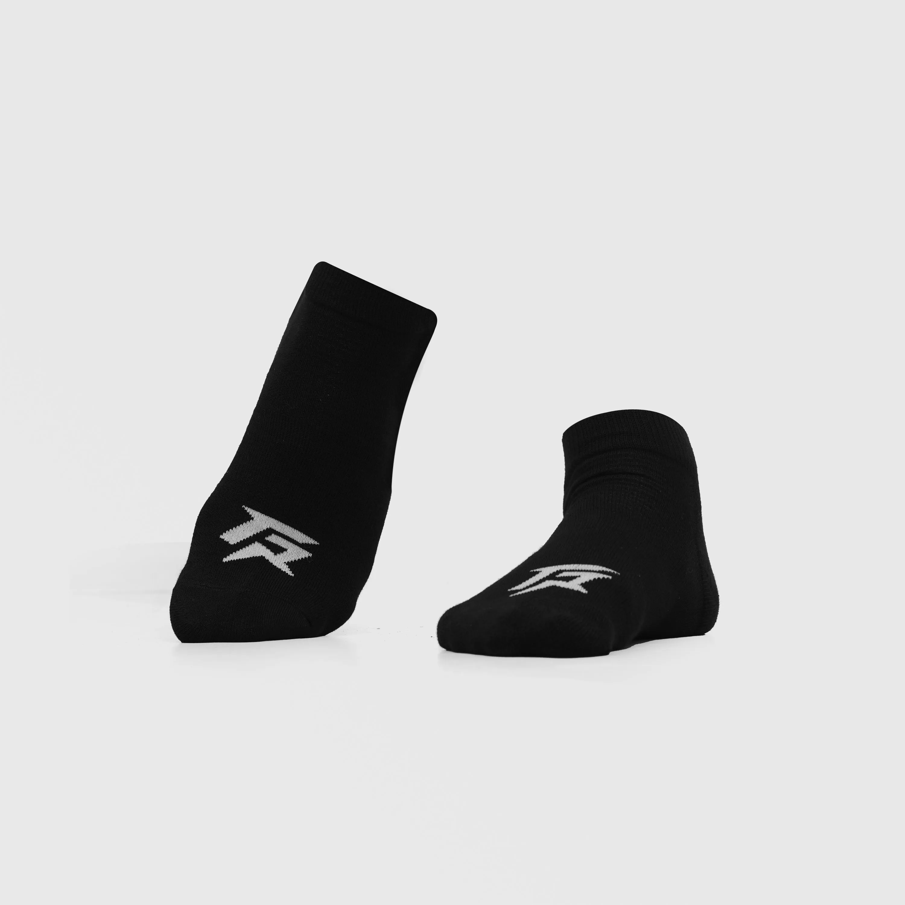 Trainer Socks 2Pcs (Black   White)