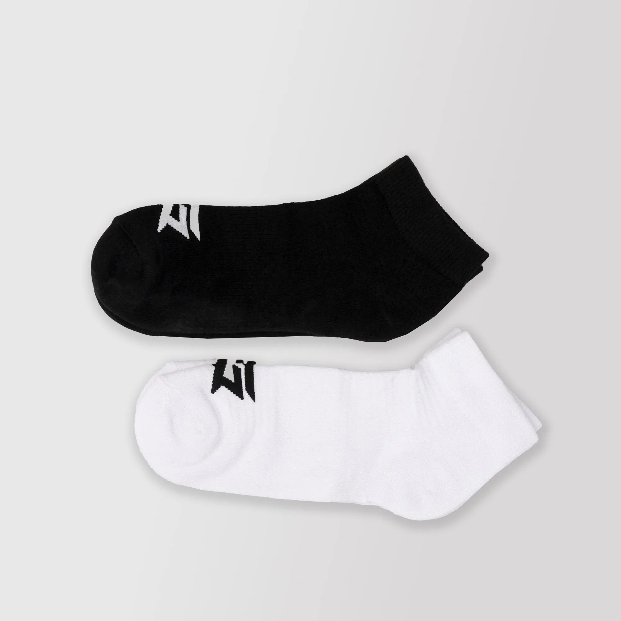 Trainer Socks 2Pcs (Black   White)