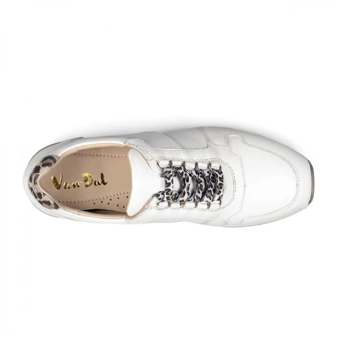 Van Dal 'Reydon' Wedge Lace Up Trainers - White Leather