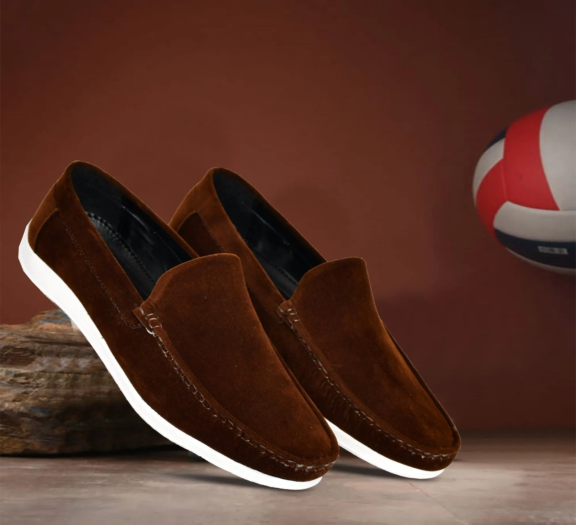 Velvet Classic Pull-on Loafer for Men  Coffee