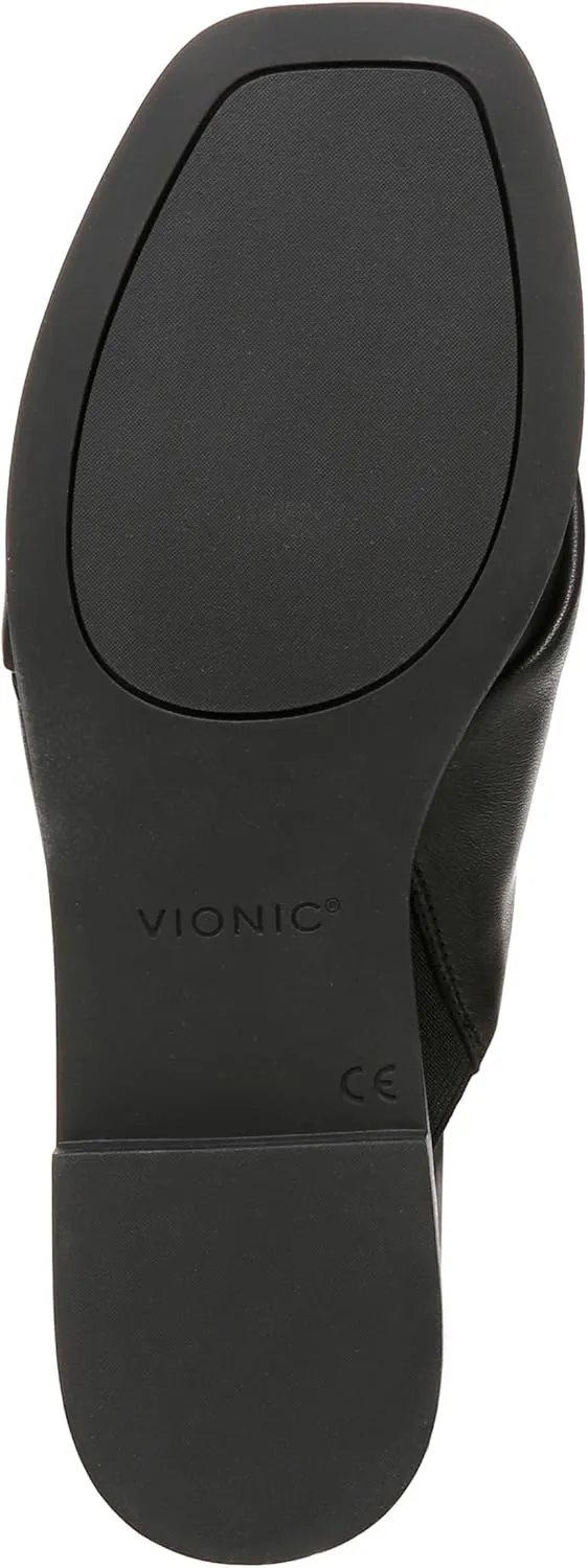 Vionic Women's Poppy Miramar Slide Comfortable Flat Sandals- Supportive Dressy Sandals Comfort Shoes That Includes a Concealed Orthotic Insole Sizes 5-12