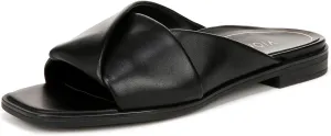 Vionic Women's Poppy Miramar Slide Comfortable Flat Sandals- Supportive Dressy Sandals Comfort Shoes That Includes a Concealed Orthotic Insole Sizes 5-12