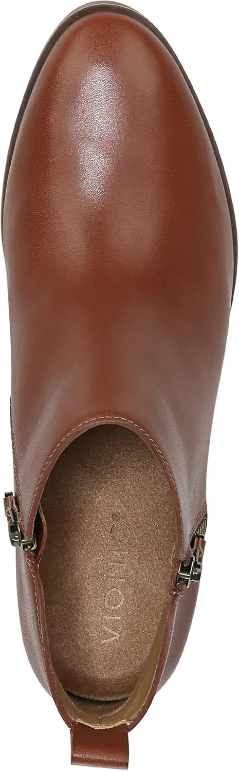 Vionic Women's Vivien Cecily Ankle Boot- Supportive Waterproof Short Boots That Include Three-Zone Comfort with Orthotic Insole Arch Support, Medium Fit