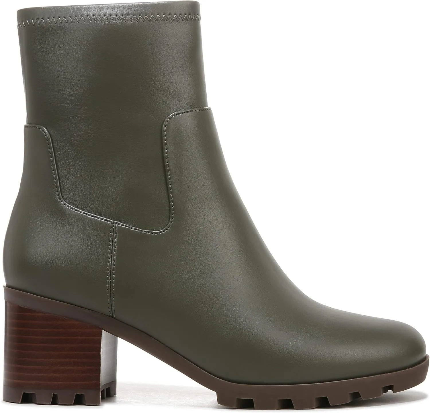 Vionic Women's Whistler Ronan Stretchy Waterproof Ankle Boot-Supportive Ladies Block Heel Boots That Include Three-Zone Comfort with Orthotic Insole Arch Support, Medium Fit Sizes 5-11