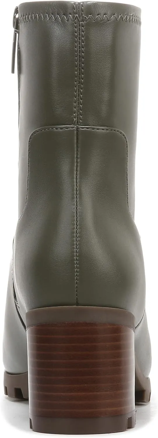 Vionic Women's Whistler Ronan Stretchy Waterproof Ankle Boot-Supportive Ladies Block Heel Boots That Include Three-Zone Comfort with Orthotic Insole Arch Support, Medium Fit Sizes 5-11
