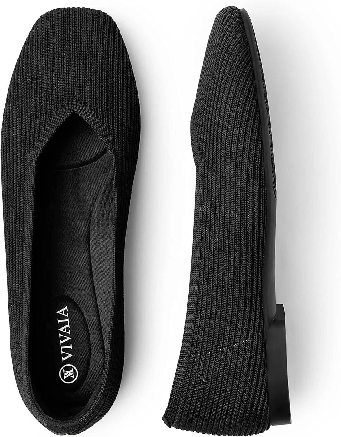 VIVAIA Margot 2.0 Women's Casual Flats Slip on Washable Ballet Flats Shoes Comfortable Square-Toe Style