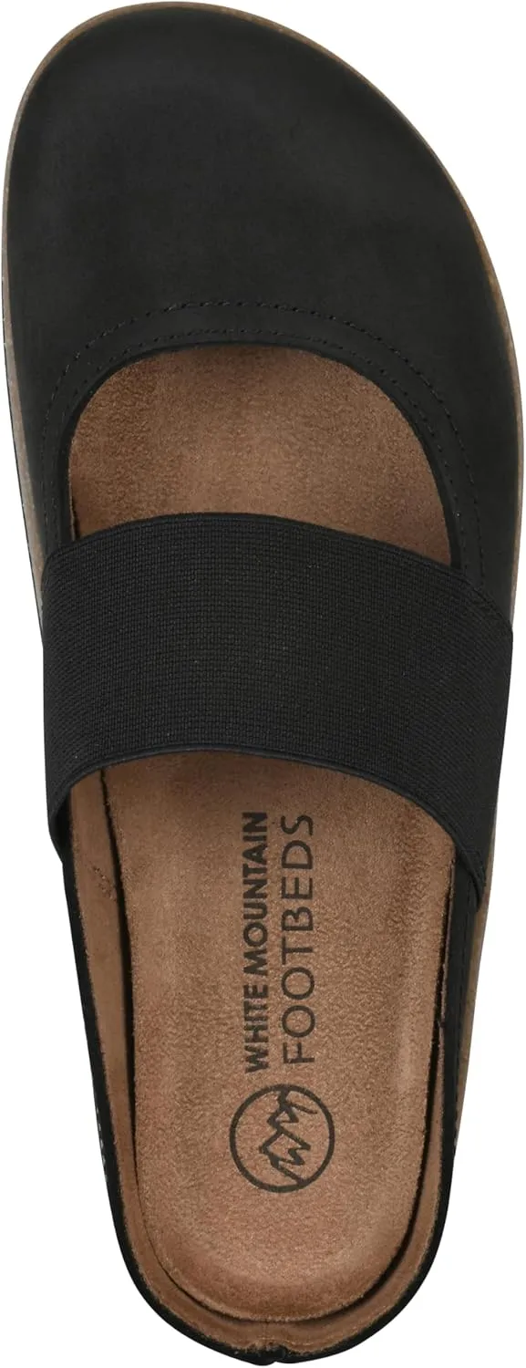 WHITE MOUNTAIN Women's Bassi Keyhole Signature Comfort-Molded Footbed Mule