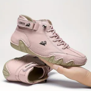 Women's Flat Short Boots, Casual Lace Up Outdoor Women's Comfortable Ankle Boots