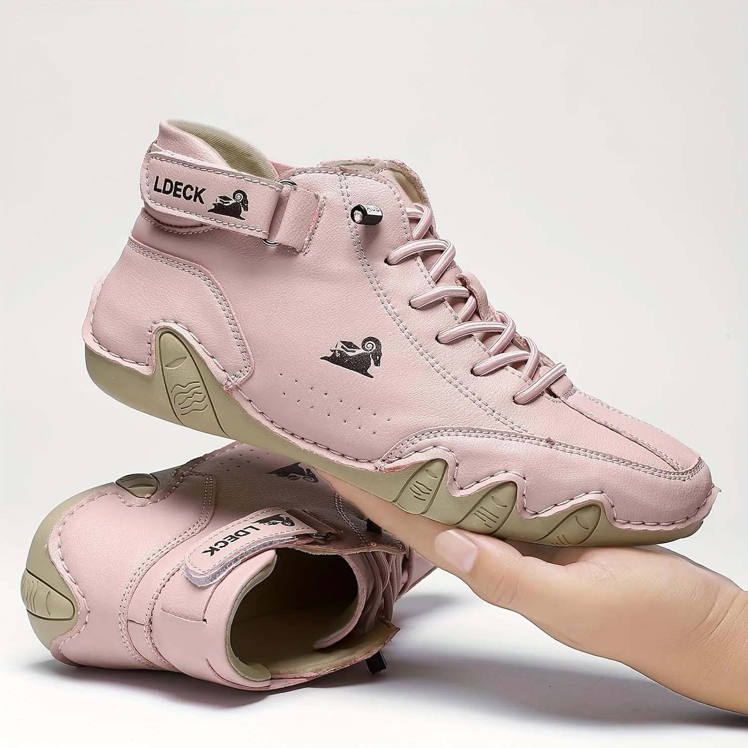 Women's Flat Short Boots, Casual Lace Up Outdoor Women's Comfortable Ankle Boots