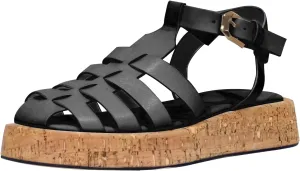 Women's Gladiator Flatform Pumps T-Strap Ankle Strappy Slingback Party Dressy Summer Roman Flat Sandals