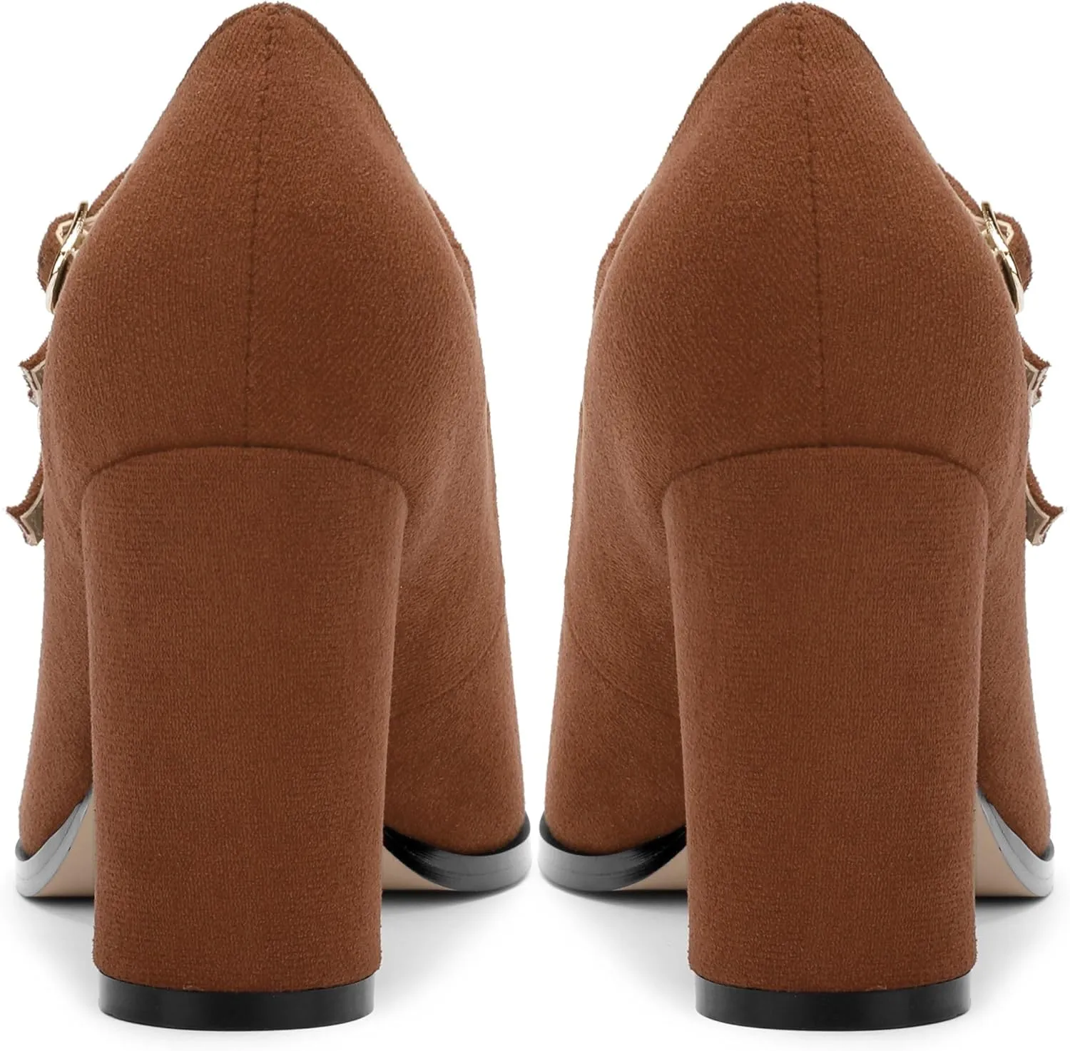 Women's Mary Jane Single Shoes, High Heeled Close Toe Pumps for Women, Comfortable Square Toe Dress Wedding Shoes