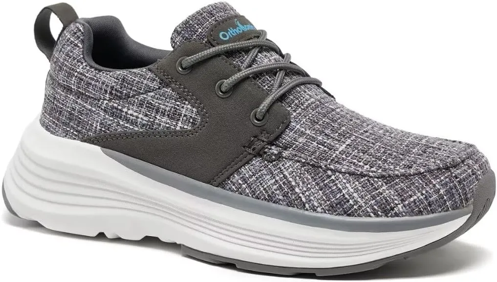 Women's Orthopedic Fashion Sneakers for Plantar Fasciitis: Flat Feet Supportive Cushioned Walking Shoes with Arch Support, Orthotic Soft Casual Sneakers for Ankle and Foot Pain Relief