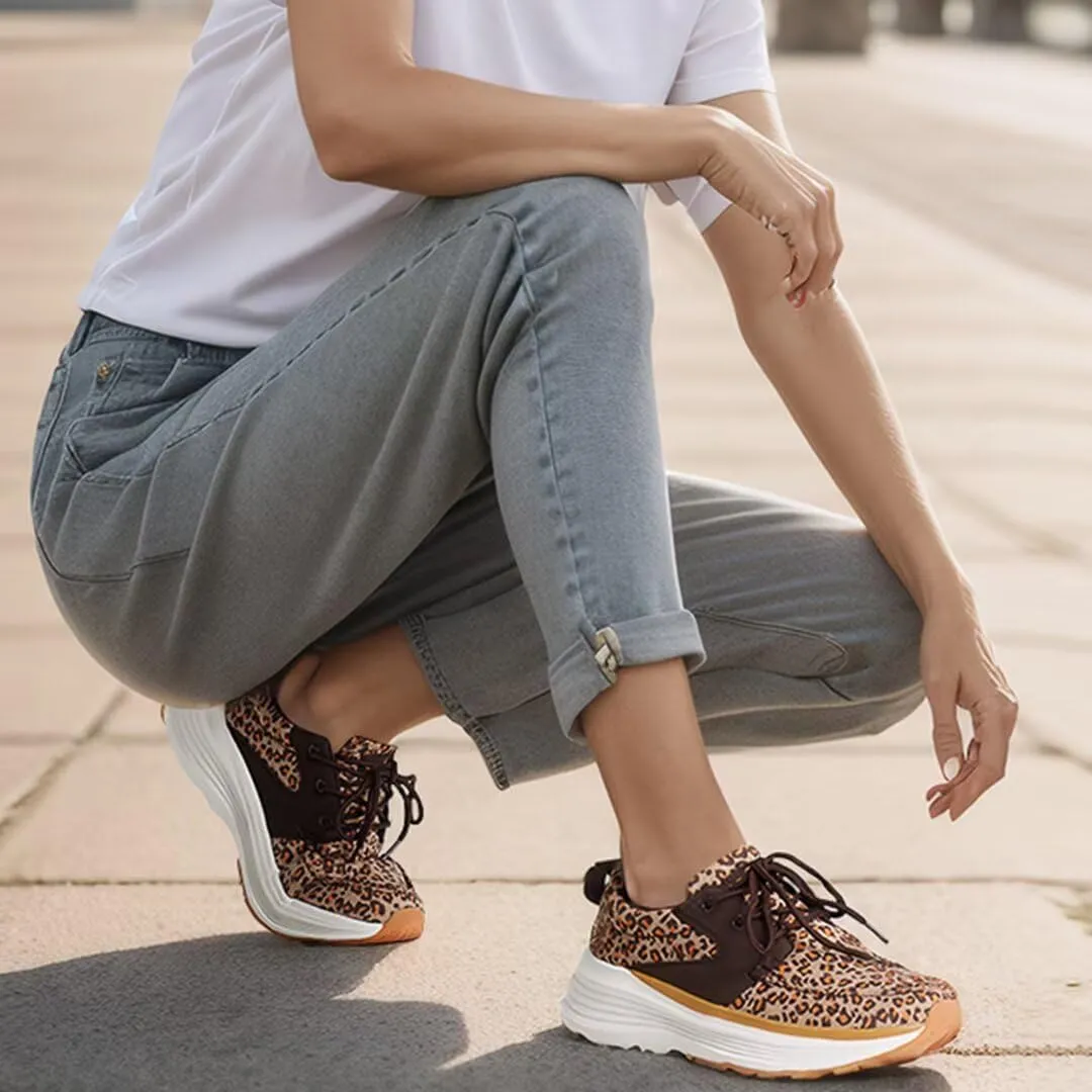 Women's Orthopedic Fashion Sneakers for Plantar Fasciitis: Flat Feet Supportive Cushioned Walking Shoes with Arch Support, Orthotic Soft Casual Sneakers for Ankle and Foot Pain Relief