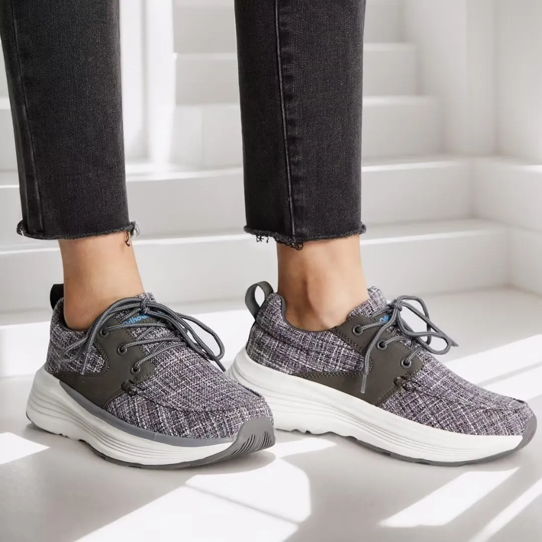 Women's Orthopedic Fashion Sneakers for Plantar Fasciitis: Flat Feet Supportive Cushioned Walking Shoes with Arch Support, Orthotic Soft Casual Sneakers for Ankle and Foot Pain Relief
