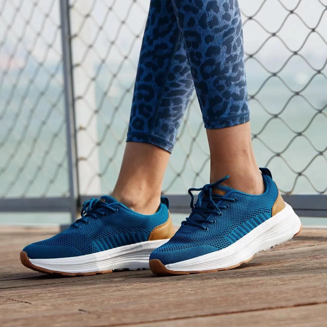Women's Orthopedic Fashion Sneakers for Plantar Fasciitis: Flat Feet Supportive Cushioned Walking Shoes with Arch Support, Orthotic Soft Casual Sneakers for Ankle and Foot Pain Relief