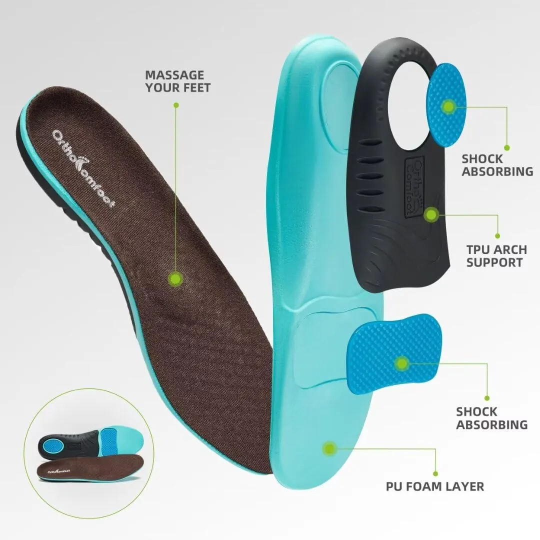 Women's Orthopedic Fashion Sneakers for Plantar Fasciitis: Flat Feet Supportive Cushioned Walking Shoes with Arch Support, Orthotic Soft Casual Sneakers for Ankle and Foot Pain Relief