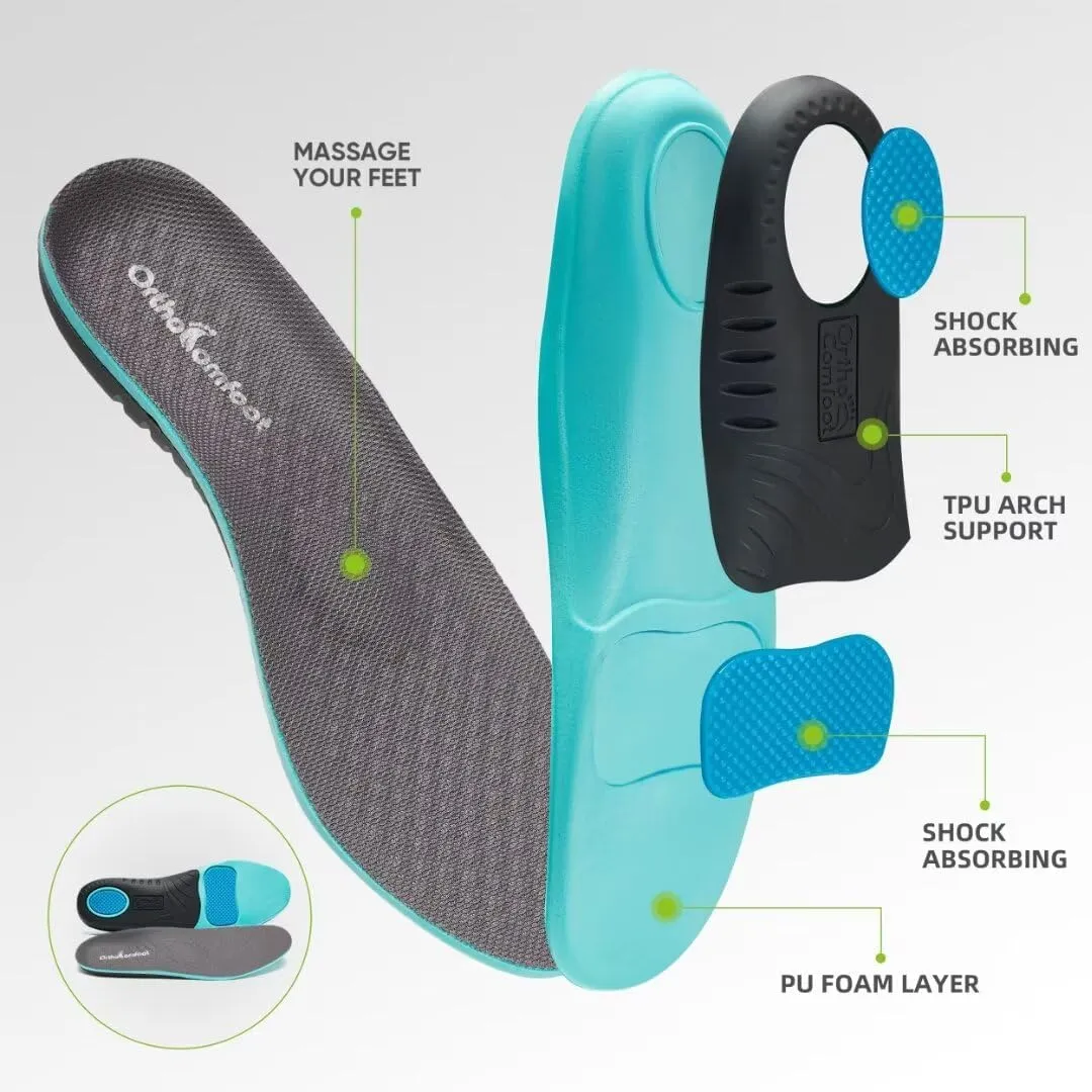 Women's Orthopedic Fashion Sneakers for Plantar Fasciitis: Flat Feet Supportive Cushioned Walking Shoes with Arch Support, Orthotic Soft Casual Sneakers for Ankle and Foot Pain Relief