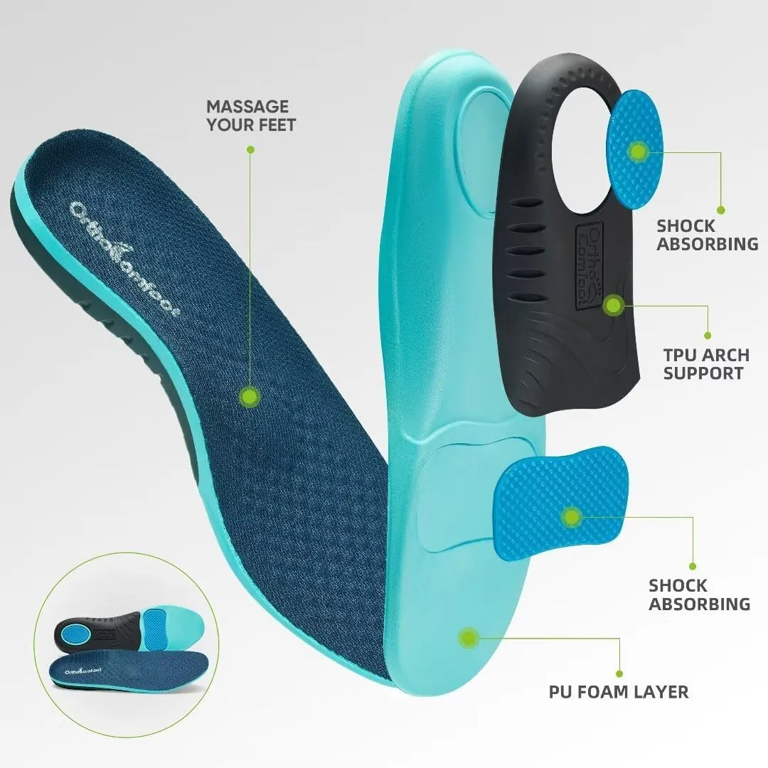 Women's Orthopedic Fashion Sneakers for Plantar Fasciitis: Flat Feet Supportive Cushioned Walking Shoes with Arch Support, Orthotic Soft Casual Sneakers for Ankle and Foot Pain Relief