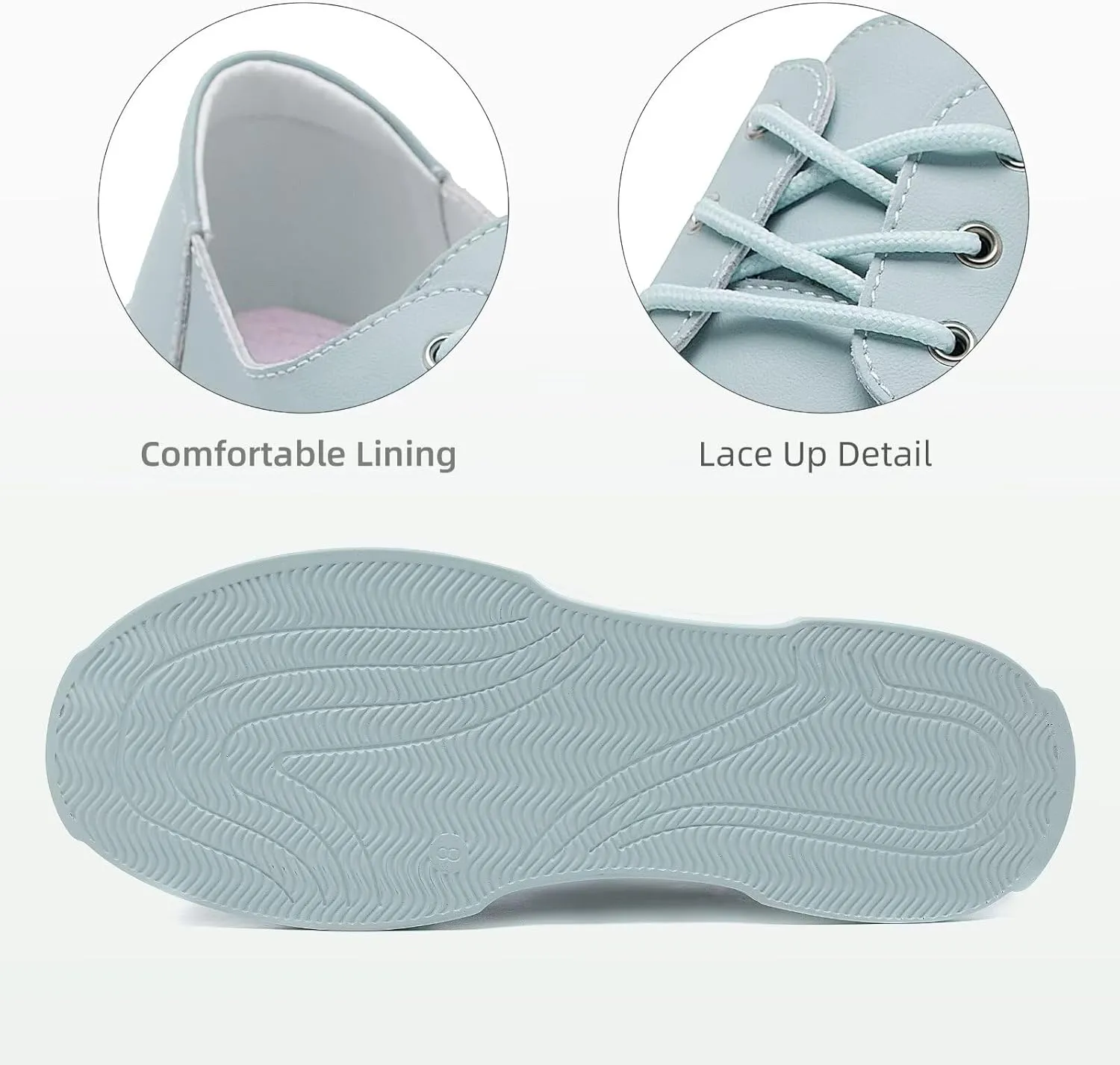 Women's Orthopedic Leather Dress Walking Shoes: Casual Sneakers with Arch Support for Plantar Fasciitis, Comfortable Supportive Shoes with Orthotic Insoles for Foot and Heel Pain