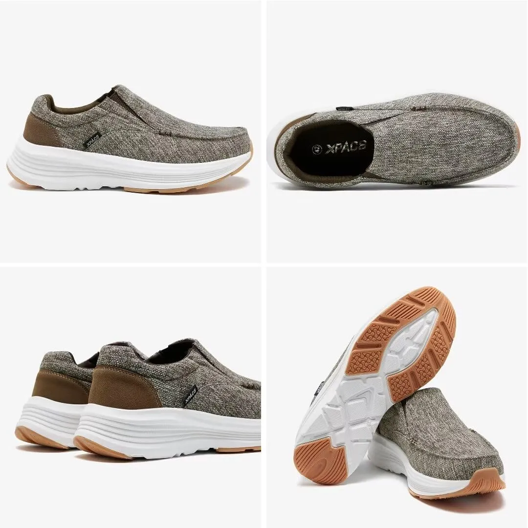 XPACS Orthopedic Comfortable Fashion Sneakers for Mens, Casual Arch Support Walking Shoes for Plantar Fasciitis, Cushion Supportive Orthotic Shoes for Foot and Heel Pain Relief
