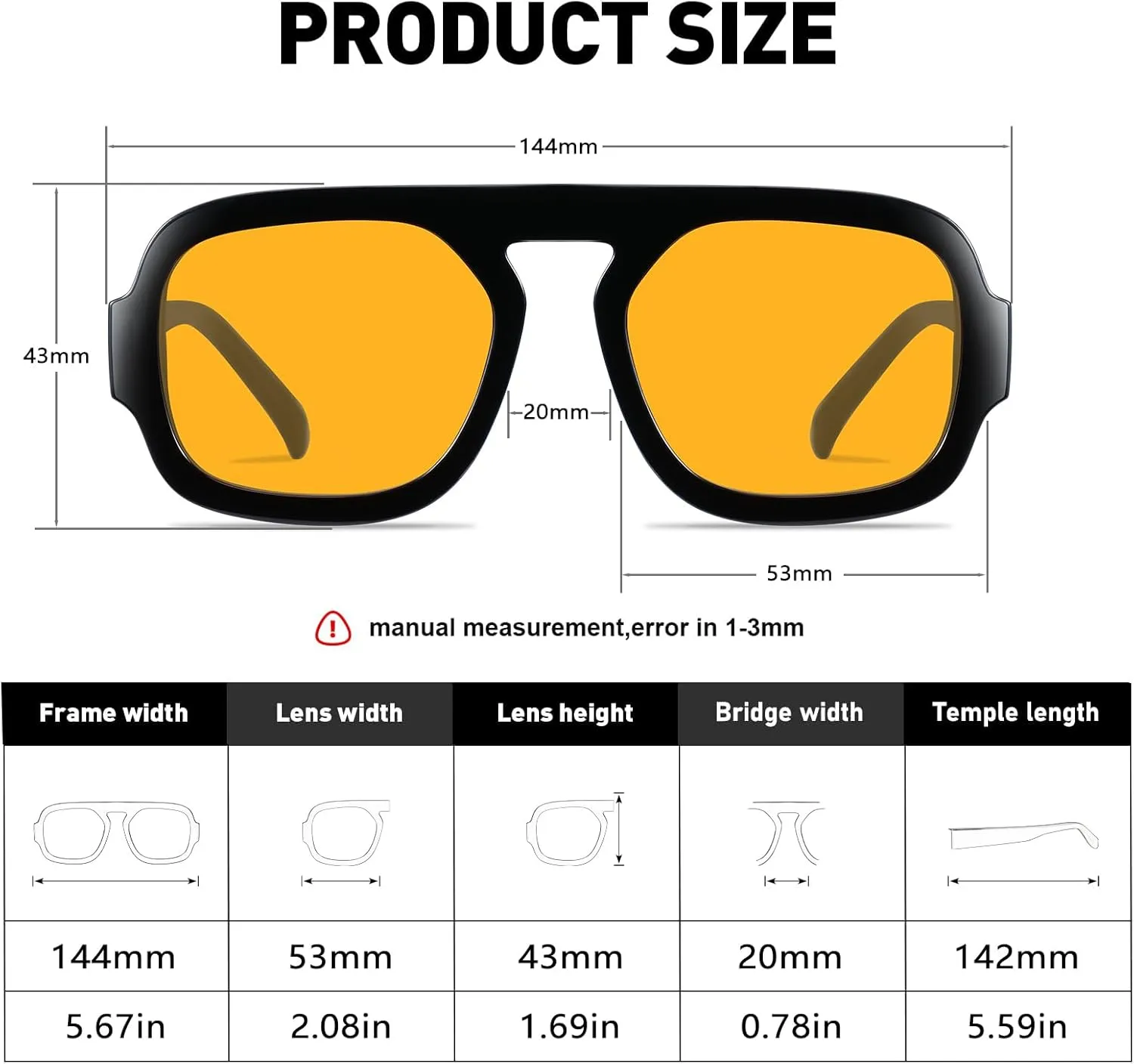 YDAOWKN Trendy Square Aviator Sunglasses for Women Men Retro Flat Top Frame Single Bridge Sun Glasses Vintage Shades