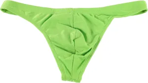 YUZHOU Mens Bikini Swimwear Low Rise Swim Briefs Solid Bathing Suit Sexy Swimsuit with Elastic Drawstring